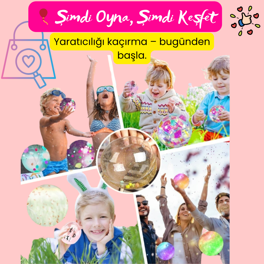 Pofino Nano Bant Balon Seti, Yaratıcı El İşi, Duyusal Aktivite