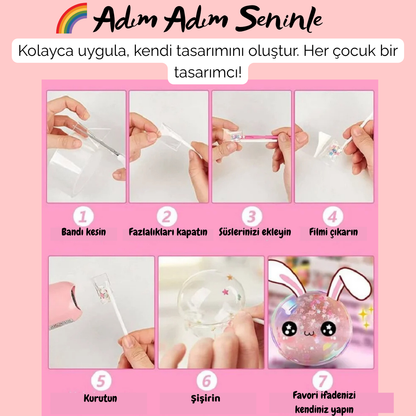 Pofino Nano Bant Balon Seti, Yaratıcı El İşi, Duyusal Aktivite