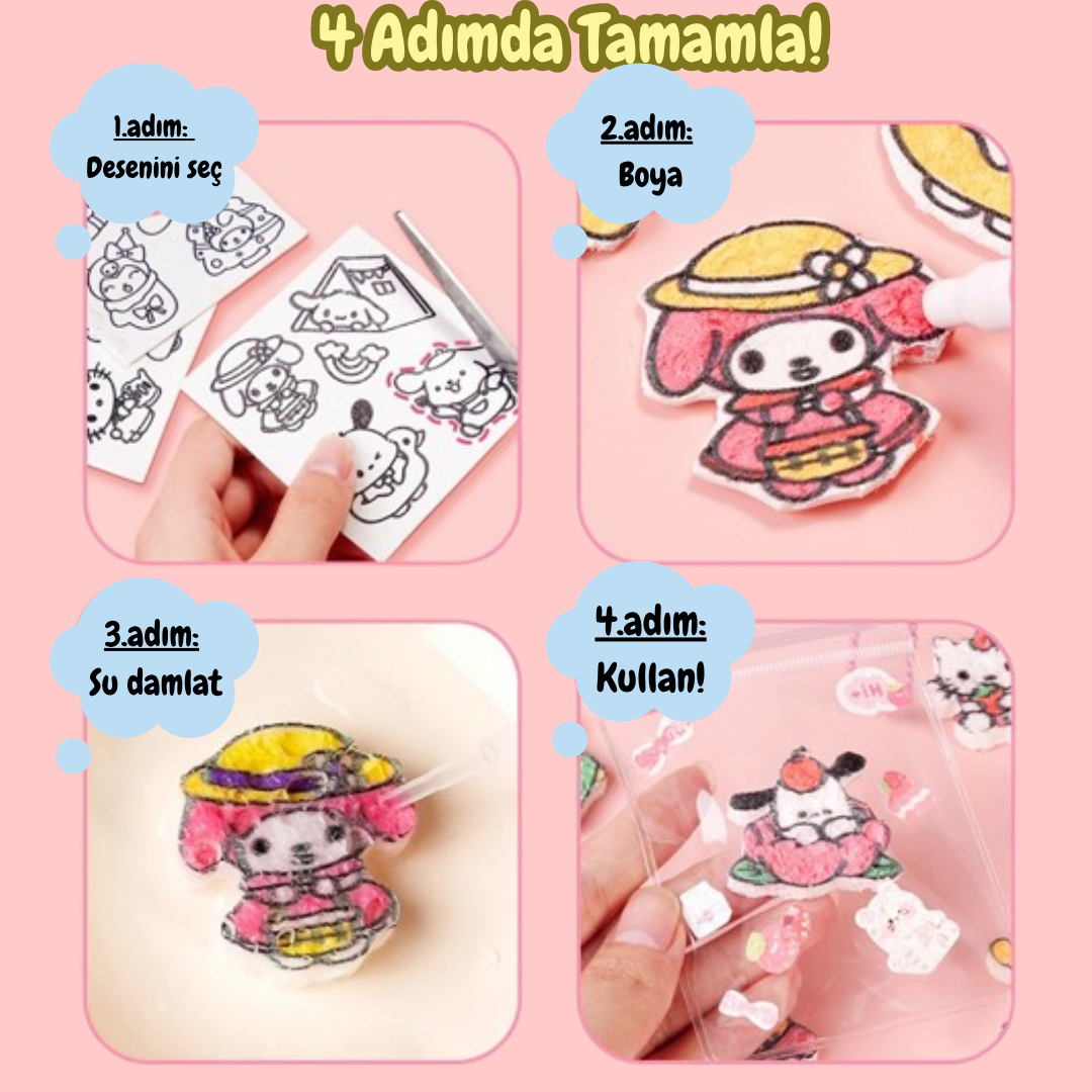 Pofino 3D Minik Figurler Seti, Eglenceli Figurler, Duyusal Aktivite