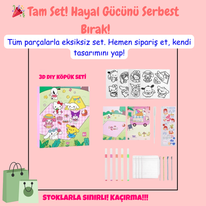 Pofino 3D Minik Figurler Seti, Eglenceli Figurler, Duyusal Aktivite
