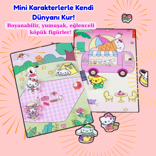 Pofino 3D Minik Figurler Seti, Eglenceli Figurler, Duyusal Aktivite