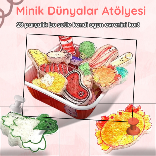 Pofino 3D Yaratıcı Mutfak Seti, Köpük Boyama, Sanat Aktiviteleri, Çocuk Etkinlikleri