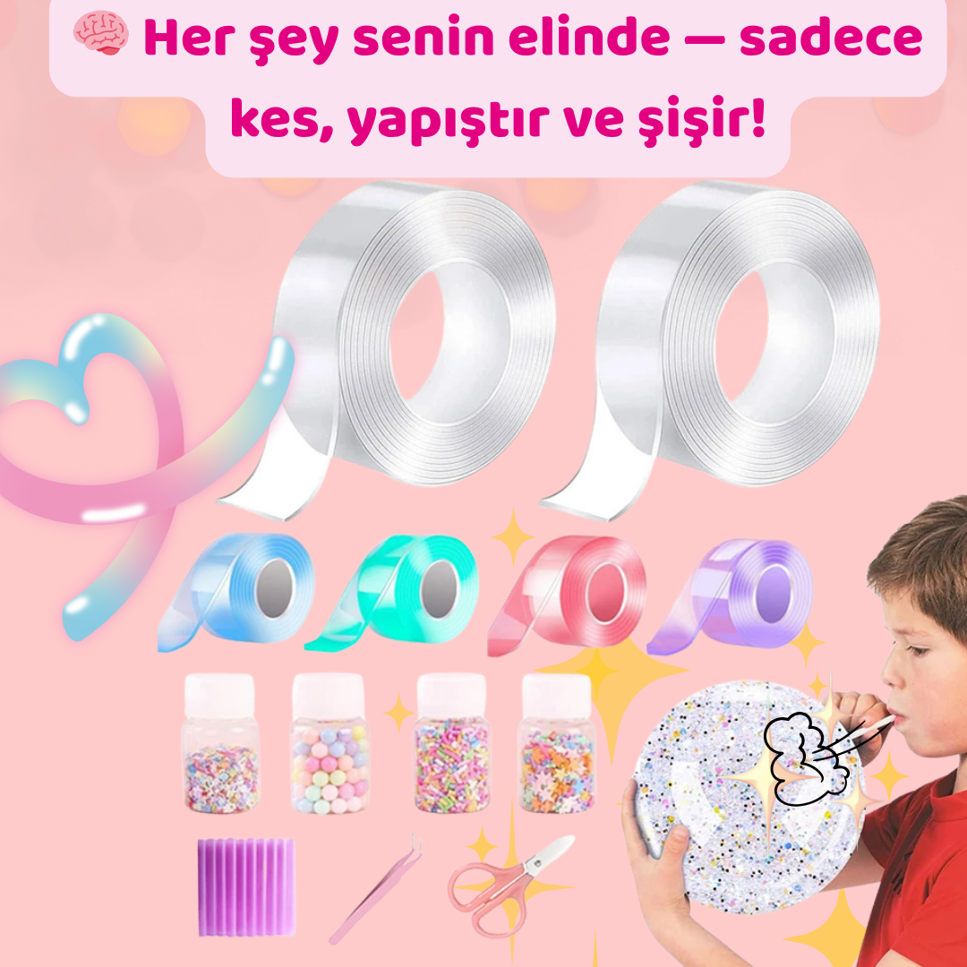 Pofino Nano Bant Balon Seti, Yaratıcı El İşi, Duyusal Aktivite
