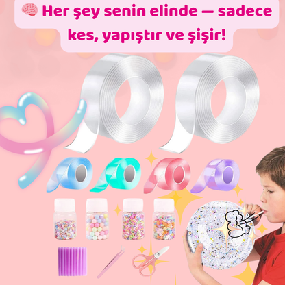Pofino Nano Bant Balon Seti, Yaratıcı El İşi, Duyusal Aktivite